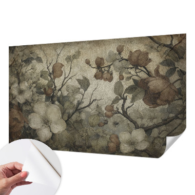 3D-Fototapete fürs Wohnzimmer Blumenschönheit