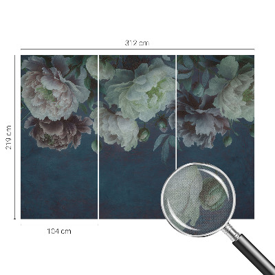 3D-Fototapete fürs Schlafzimmer Florale Eleganz