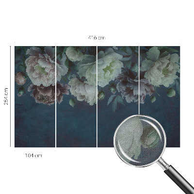 3D-Fototapete fürs Schlafzimmer Florale Eleganz