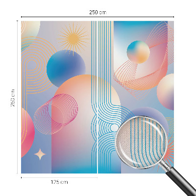 Selbstklebende Fototapete für die Wand Farbenfrohe Abstraktion