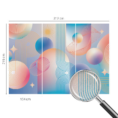 Selbstklebende Fototapete für die Wand Farbenfrohe Abstraktion