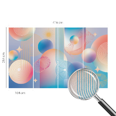 Selbstklebende Fototapete für die Wand Farbenfrohe Abstraktion