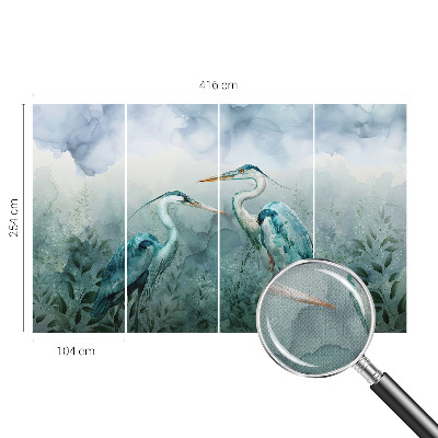 Selbstklebende Fototapete fürs Wohnzimmer Vögel der Natur