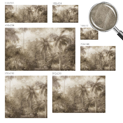 Selbstklebende Fototapete fürs Schlafzimmer Exotische Landschaft