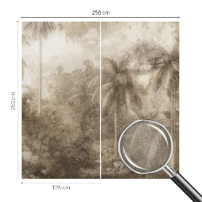 Selbstklebende Fototapete fürs Schlafzimmer Exotische Landschaft