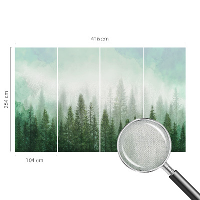 3D-Fototapete fürs Schlafzimmer Wolf im Wald