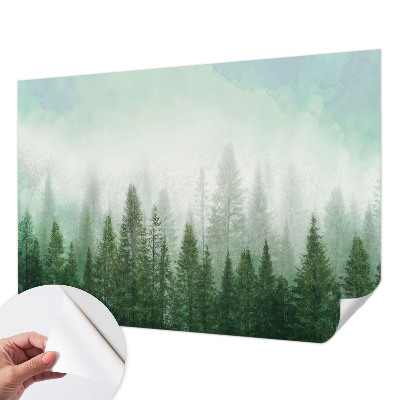 3D-Fototapete fürs Schlafzimmer Wolf im Wald