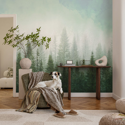 3D-Fototapete fürs Schlafzimmer Wolf im Wald