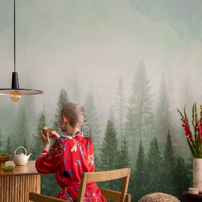 3D-Fototapete fürs Schlafzimmer Wolf im Wald