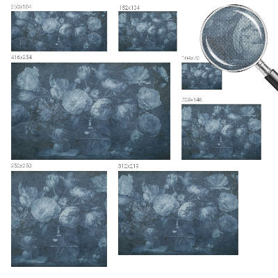 Moderne Fototapete nach Maß Blumenarrangement