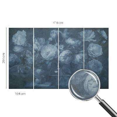 Moderne Fototapete nach Maß Blumenarrangement