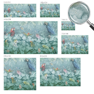 Motivtapete fürs Wohnzimmer Exotische Vögel