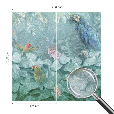 Motivtapete fürs Wohnzimmer Exotische Vögel