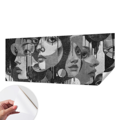 Vintage tapete Frauengesichter