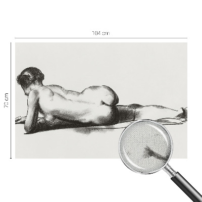 Selbstklebende Fototapete fürs Wohnzimmer Ein subtiler Akt