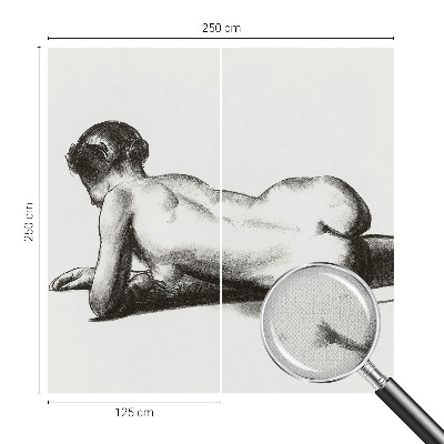 Selbstklebende Fototapete fürs Wohnzimmer Ein subtiler Akt