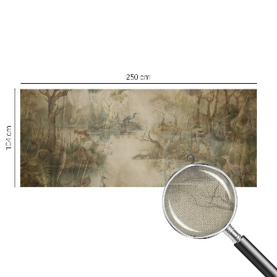 Selbstklebende Fototapete fürs Schlafzimmer Waldszene