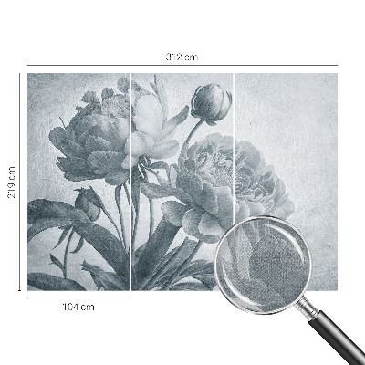 3D-Fototapete Floraler Chic