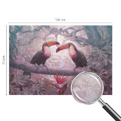 Fototapete in 3D-Optik Exotisches Paar