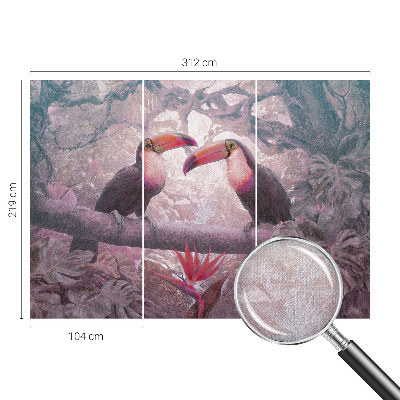 Fototapete in 3D-Optik Exotisches Paar