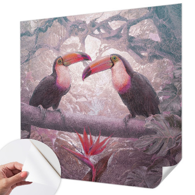 Fototapete in 3D-Optik Exotisches Paar