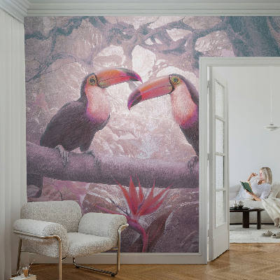 Fototapete in 3D-Optik Exotisches Paar