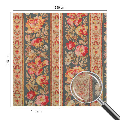 Selbstklebende Fototapete fürs Schlafzimmer Bunte Blumen