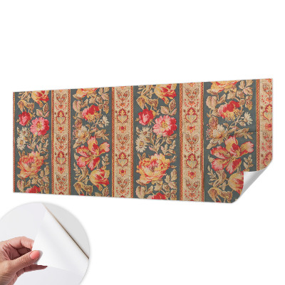 Selbstklebende Fototapete fürs Schlafzimmer Bunte Blumen