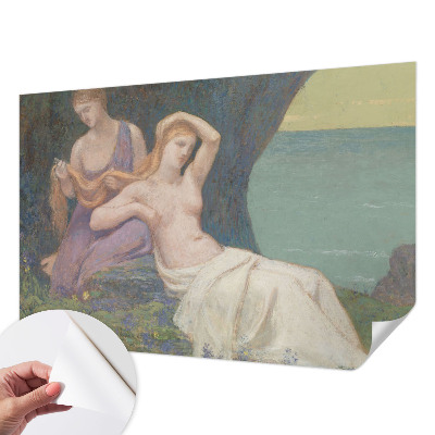 3D-Fototapete fürs Wohnzimmer Küstenszene