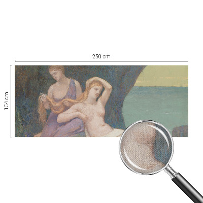 3D-Fototapete fürs Wohnzimmer Küstenszene