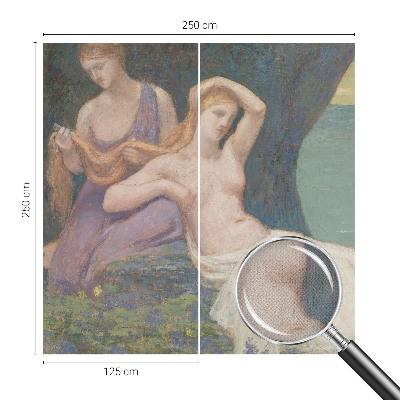 3D-Fototapete fürs Wohnzimmer Küstenszene