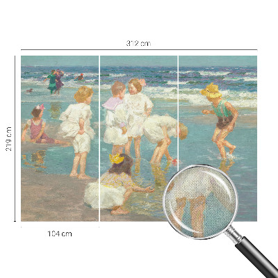 Motivtapete fürs Wohnzimmer Kindheit am Strand