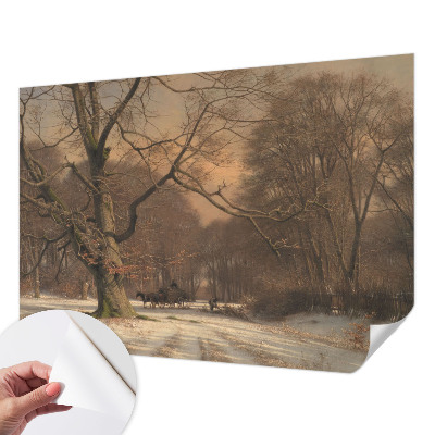 Hochwertige Bildtapete Winterlandschaft
