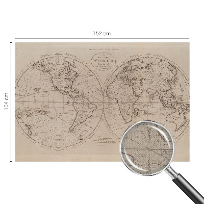 Vintage tapete Alte Karte