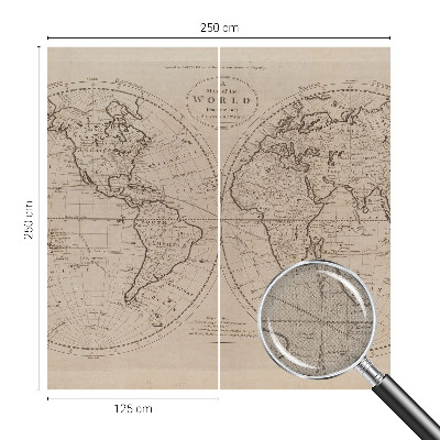 Vintage tapete Alte Karte