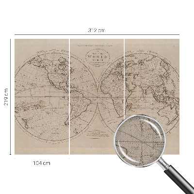 Vintage tapete Alte Karte