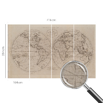 Vintage tapete Alte Karte