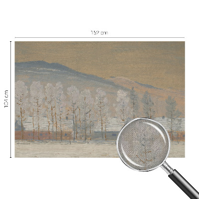 Selbstklebende Fototapete fürs Schlafzimmer Winterlandschaft