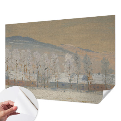 Selbstklebende Fototapete fürs Schlafzimmer Winterlandschaft