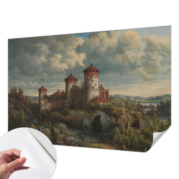 Selbstklebende Fototapete für die Wand Romantische Landschaft