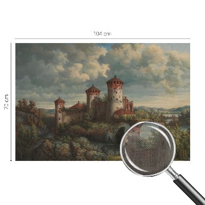 Selbstklebende Fototapete für die Wand Romantische Landschaft