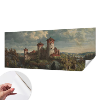 Selbstklebende Fototapete für die Wand Romantische Landschaft