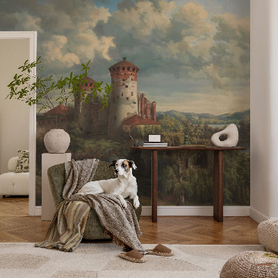 Selbstklebende Fototapete für die Wand Romantische Landschaft