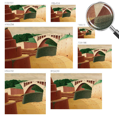 Selbstklebende Fototapete fürs Wohnzimmer Friedliche Landschaft