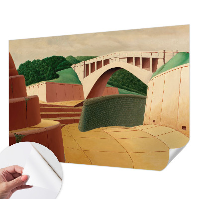 Selbstklebende Fototapete fürs Wohnzimmer Friedliche Landschaft