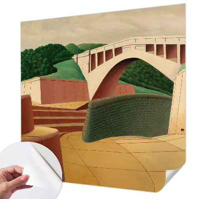 Selbstklebende Fototapete fürs Wohnzimmer Friedliche Landschaft