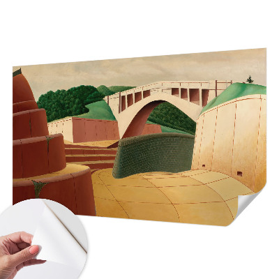 Selbstklebende Fototapete fürs Wohnzimmer Friedliche Landschaft