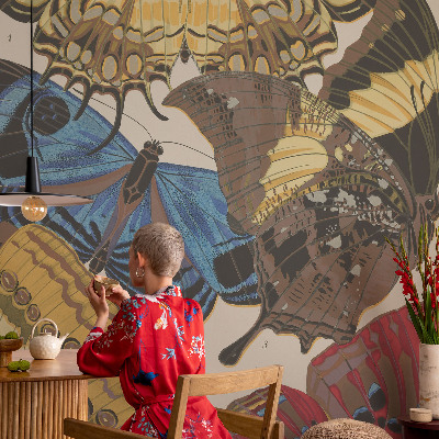 Selbstklebende Fototapete fürs Kinderzimmer Schmetterlinge Inspiration