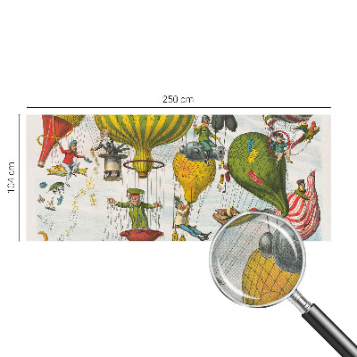 Selbstklebende Fototapete fürs Wohnzimmer Ballonfahrt