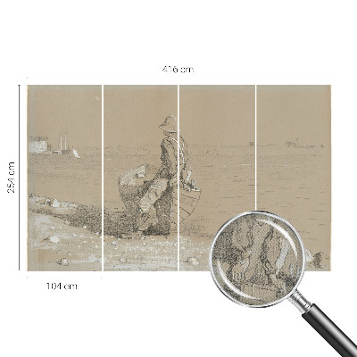 Selbstklebende Fototapete fürs Kinderzimmer Nostalgische Szene